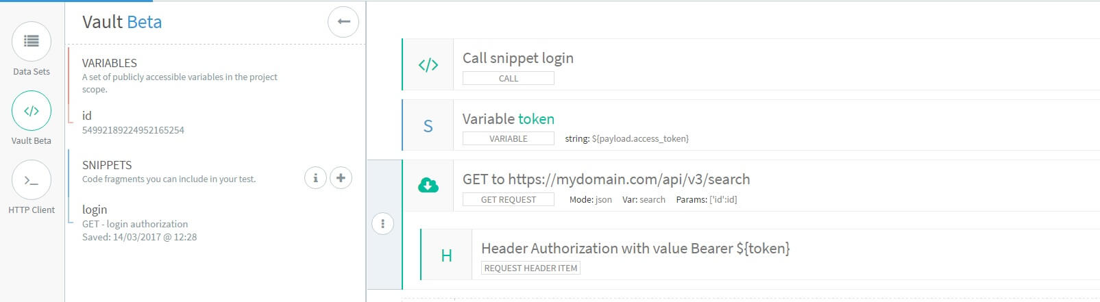 Variable in Vault