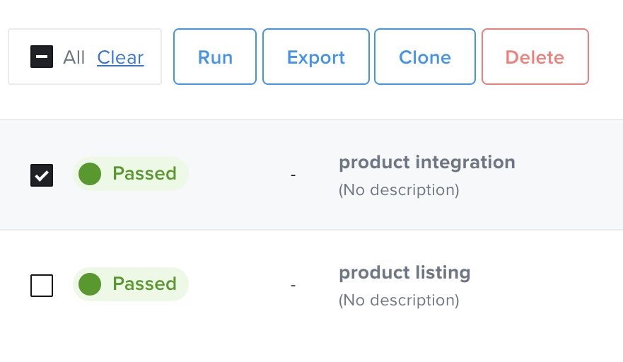 API Test cloning