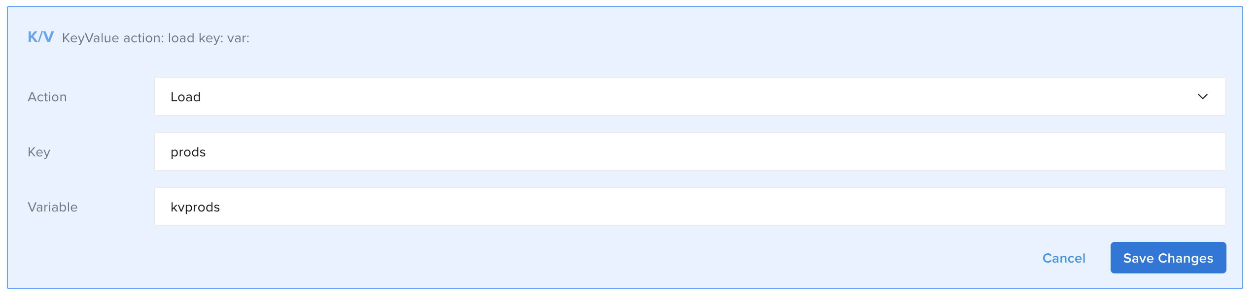 push method for K/V store component