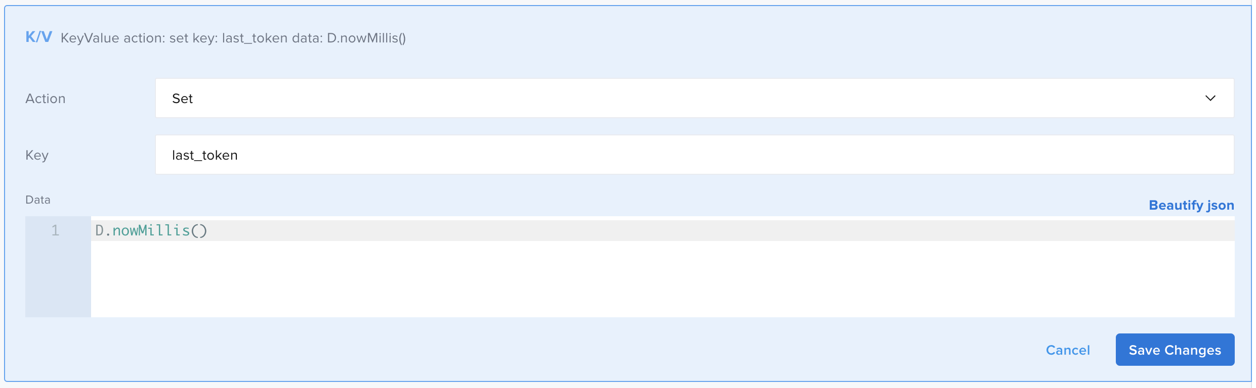 set method in key value component