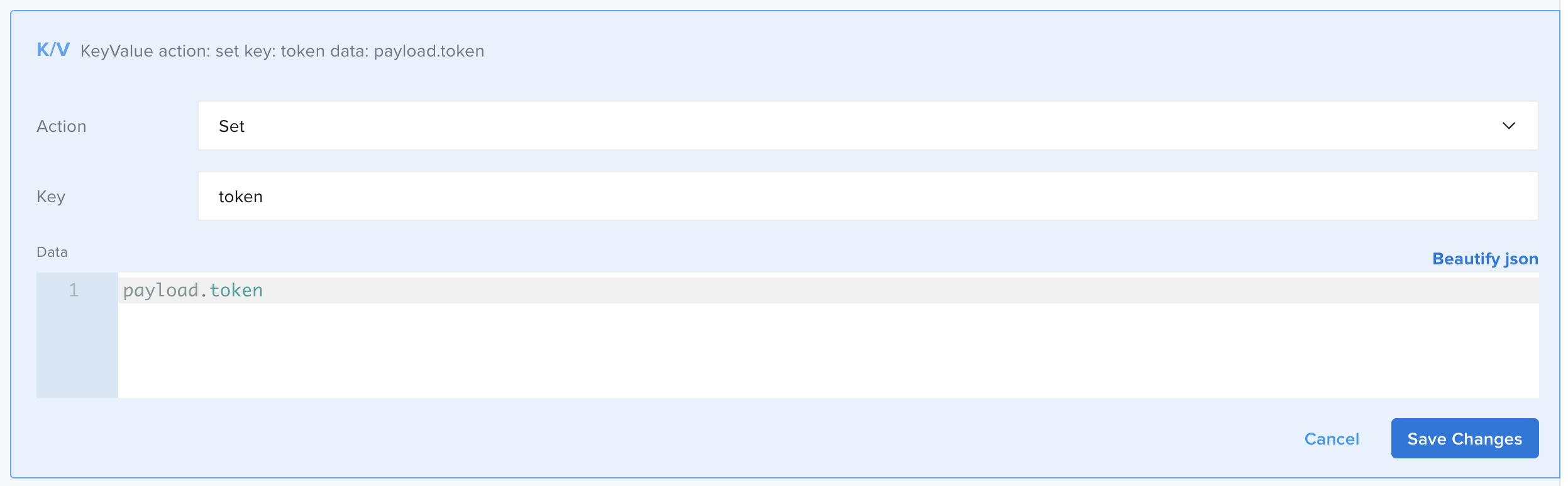 set method in key value component