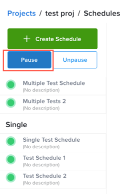 Pause Tests