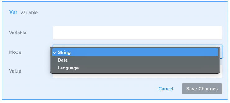 Set var component