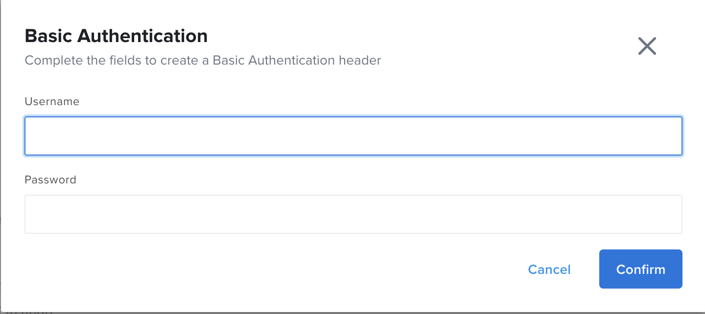 Basic Auth Details