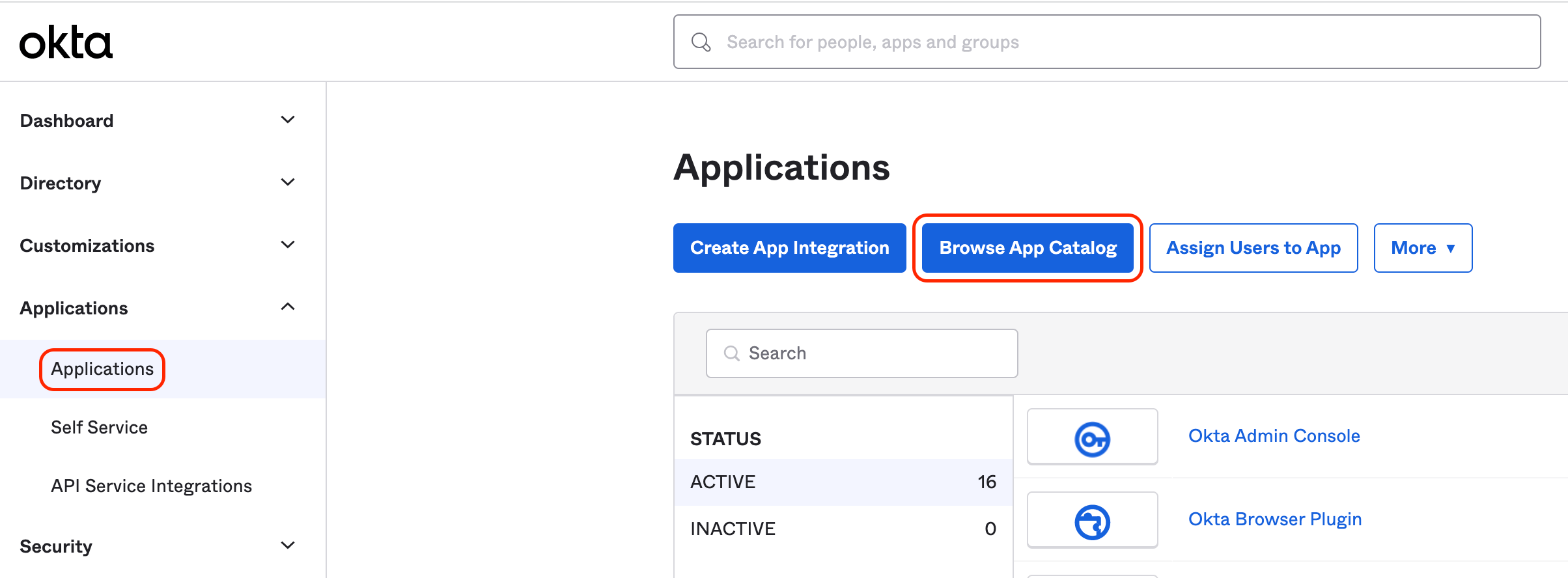 Browse App Catalog