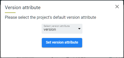Shows the dialog to set the version attribute for the Releases view.