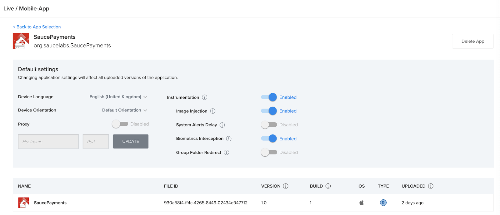 Apple Pay setup - Settings