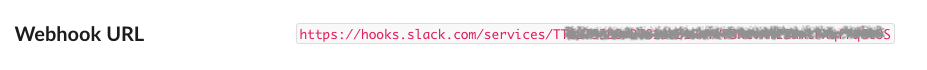 webhook URL