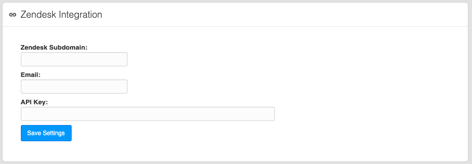Zendesk integration