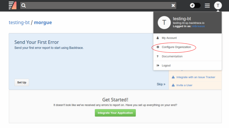configure organization