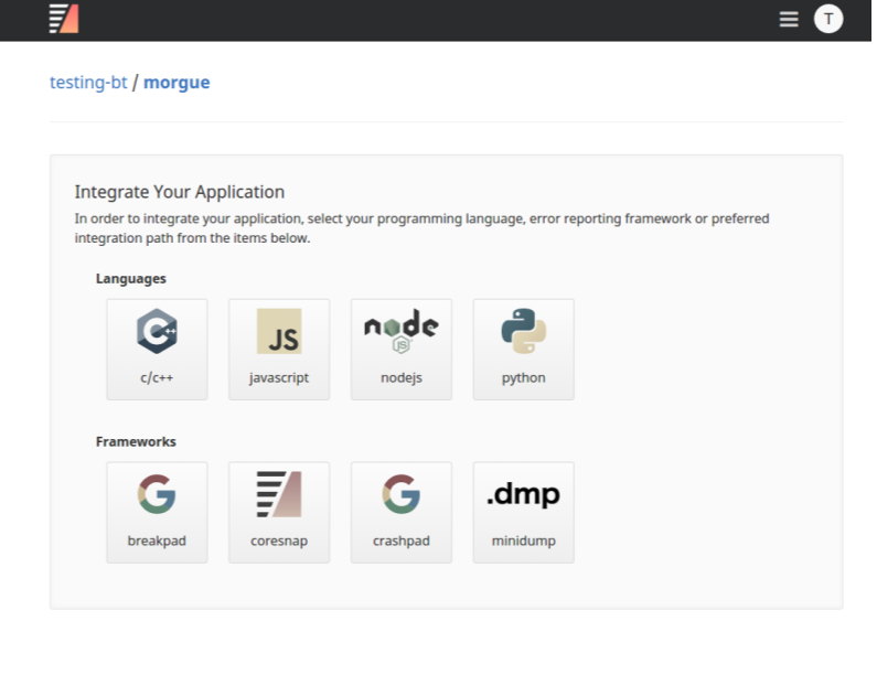Select an integration