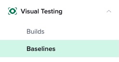 Baselines navigation item