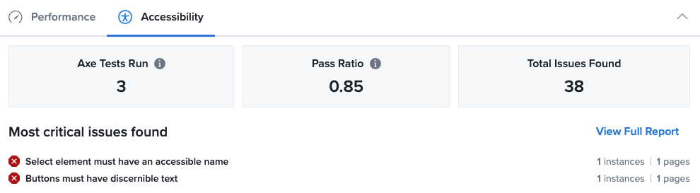 Accessibility Example in Sauce UI