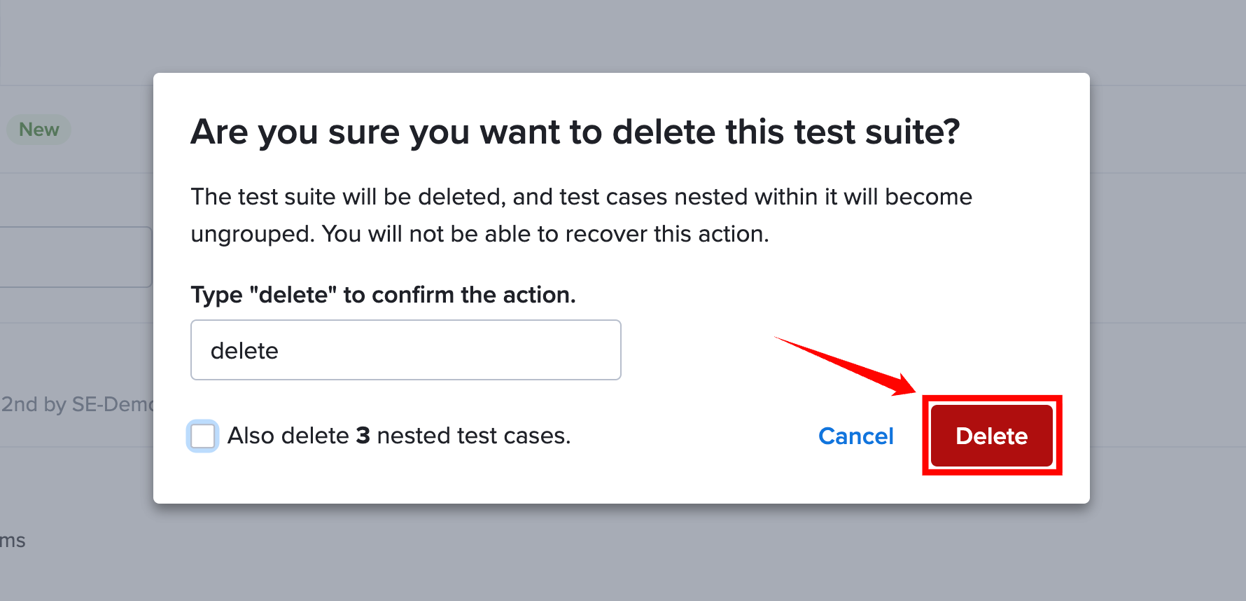 Create and Manage Test Suites