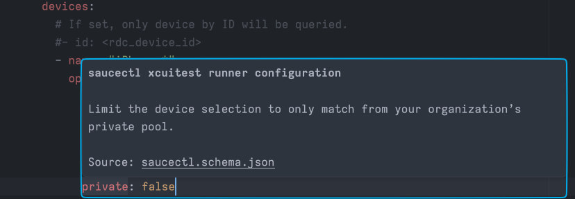 Zed YAML Attribute Description